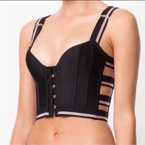 ISO! Chantal Thomass Contrast Strap Top/Corset